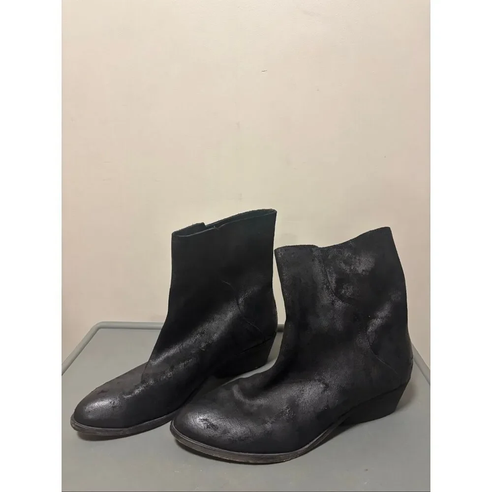 Frye Farrah Wave Short Suede Leather Ankle Booties Boots Women’s 10